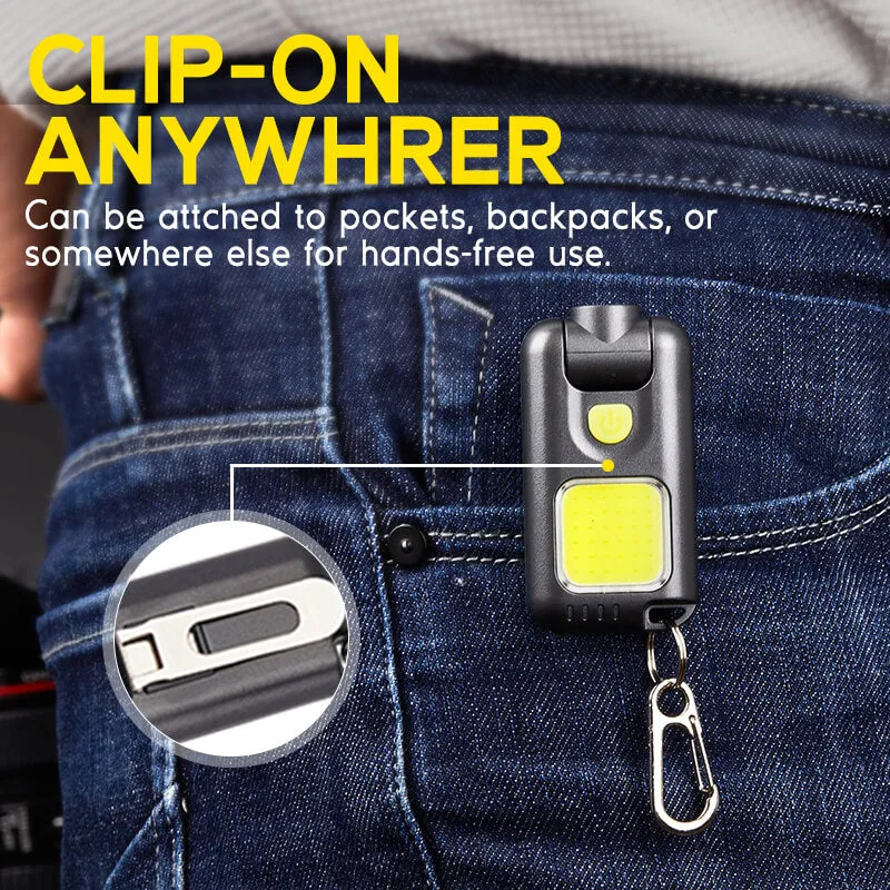 800 Lumens Small Bright Flashlight Keychain