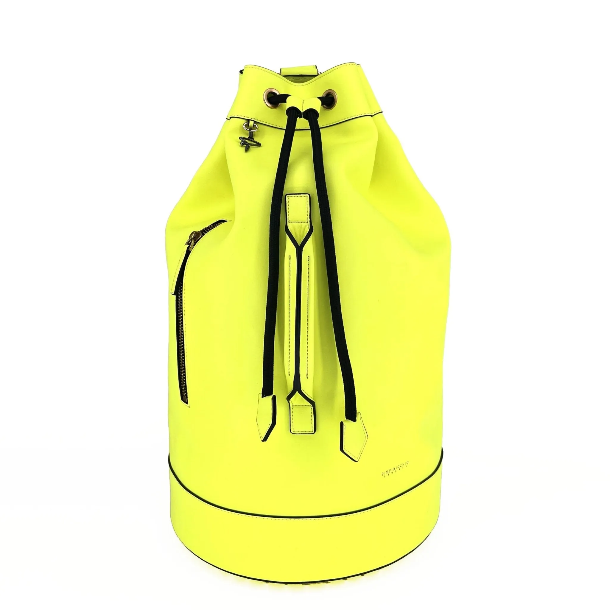 88G Bucket Backpack In White & Yellow