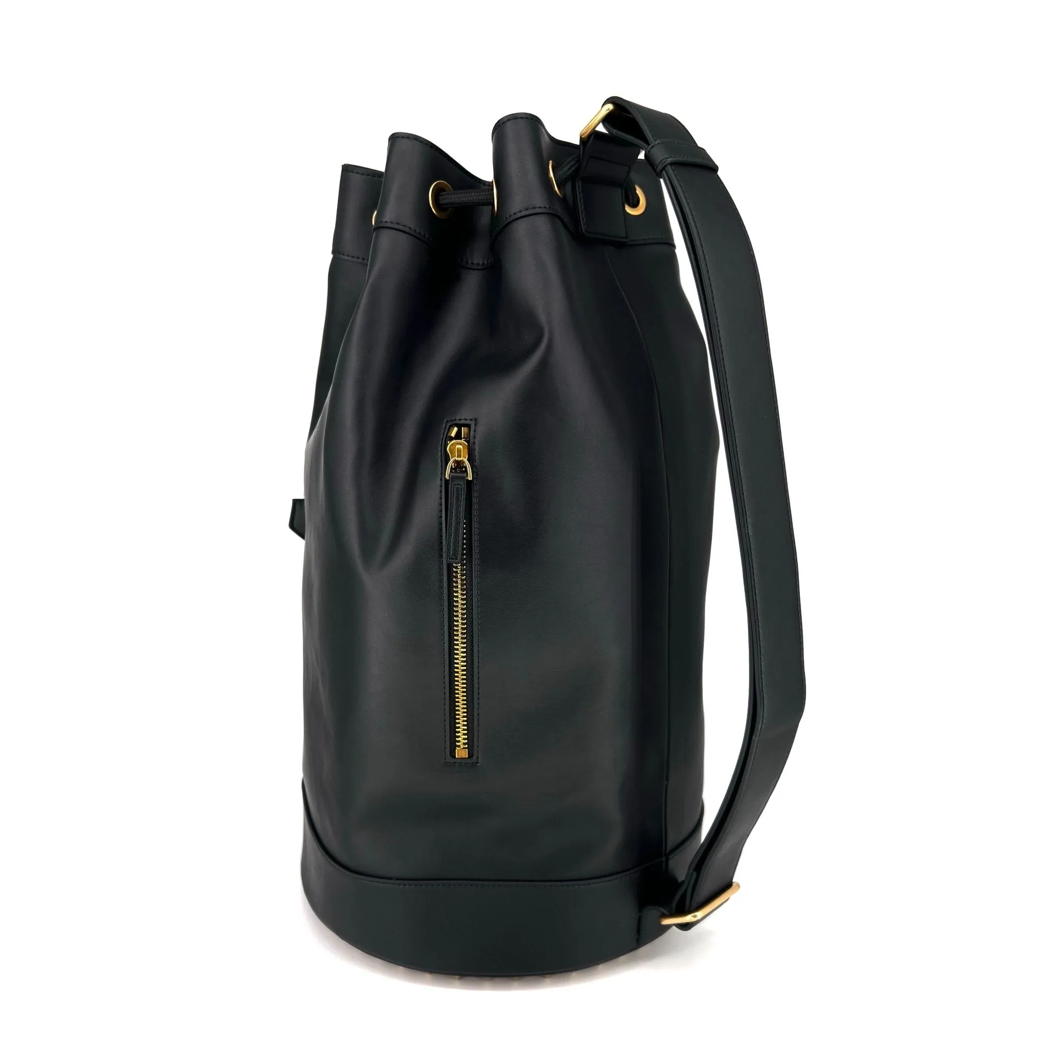 88G Bucket Backpack In White & Yellow