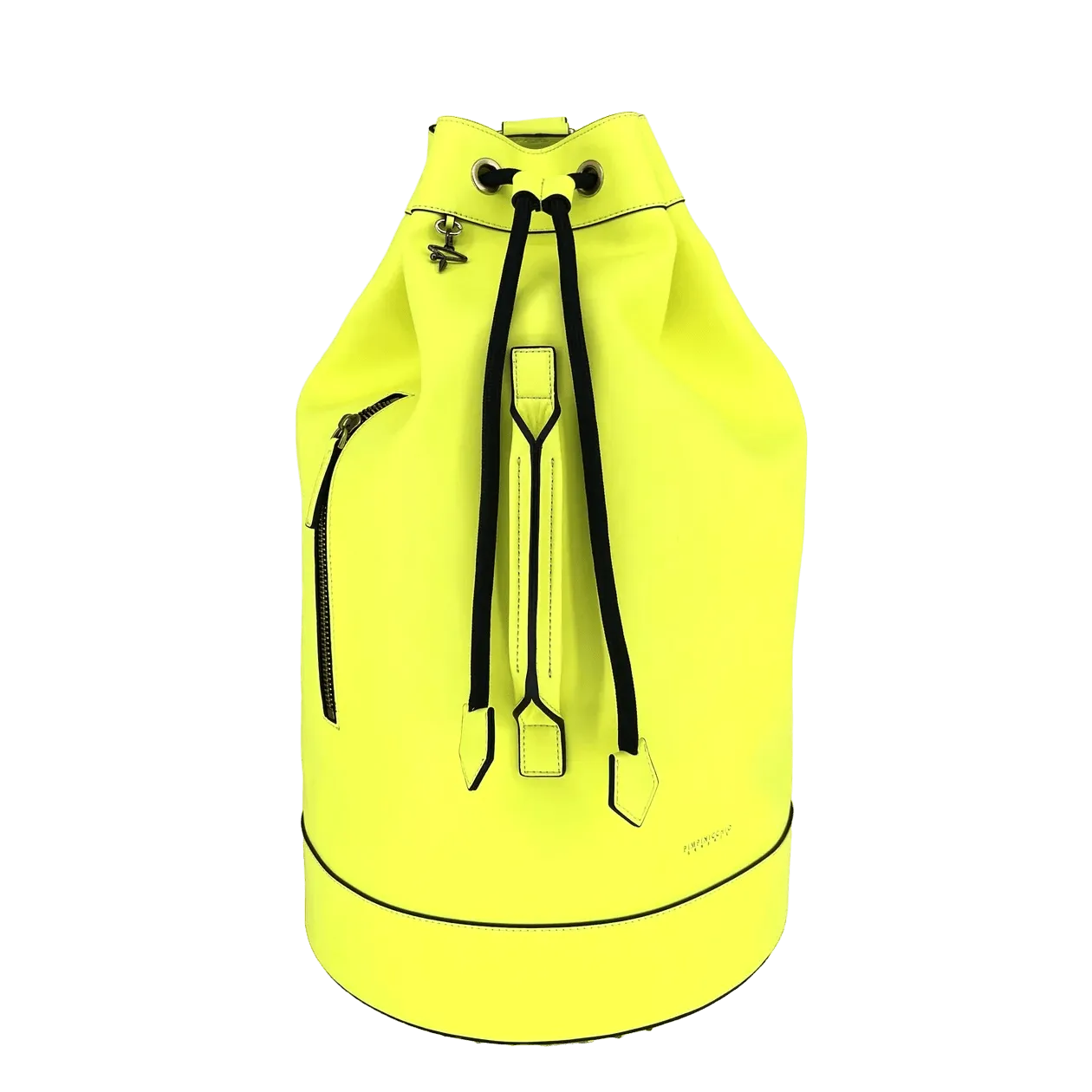 88G Bucket Backpack In White & Yellow