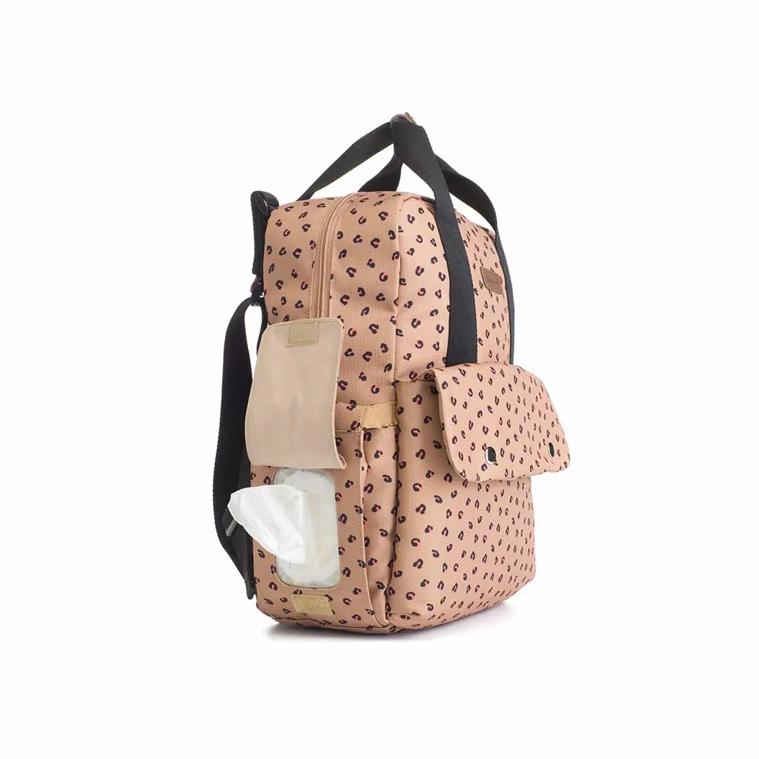 Babymel Georgi ECO Changing Backpack - Caramel Leopard