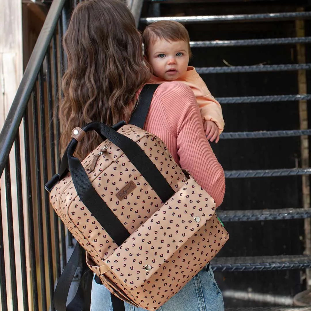 Babymel Georgi ECO Changing Backpack - Caramel Leopard