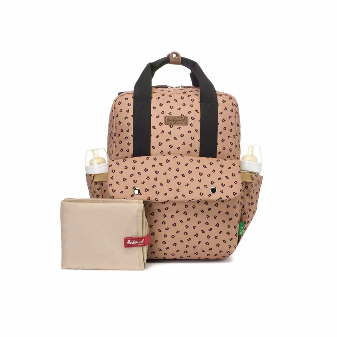 Babymel Georgi ECO Changing Backpack - Caramel Leopard