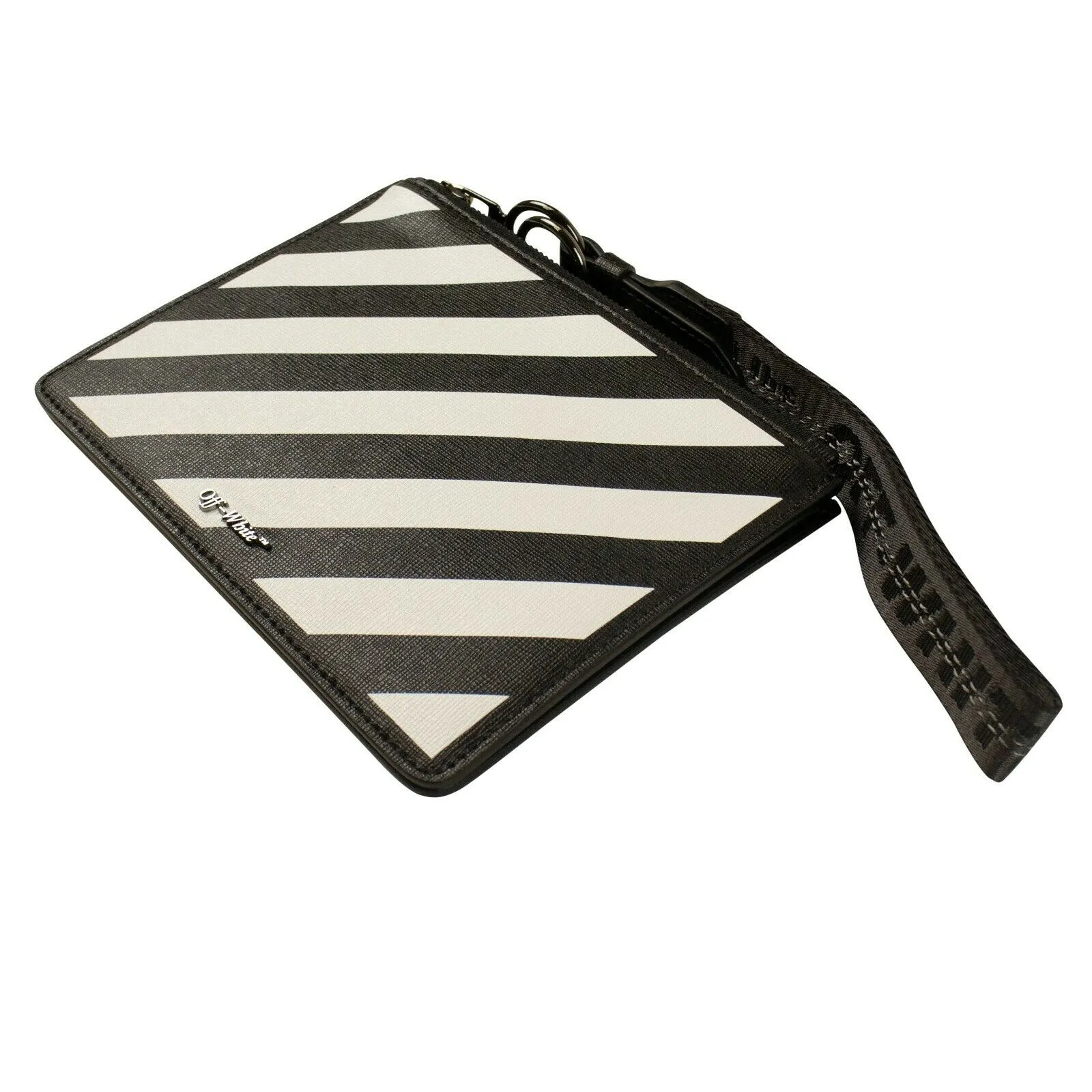 Black Diag Stripe Pouch