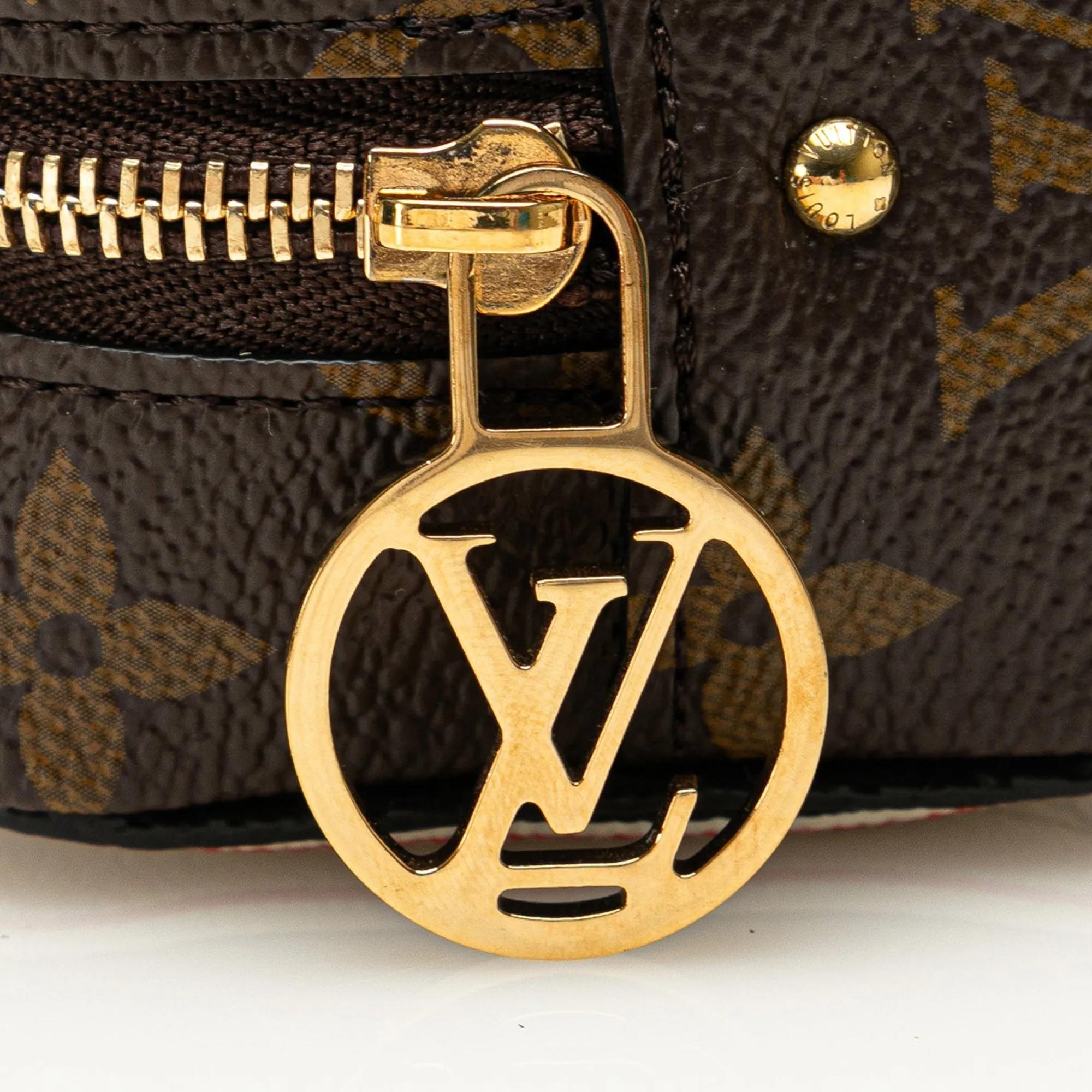Brown Louis Vuitton Monogram Game On Cube Coin Purse