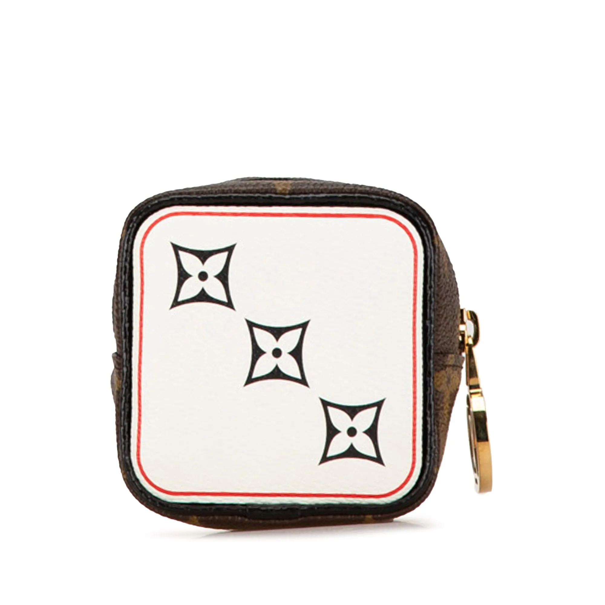 Brown Louis Vuitton Monogram Game On Cube Coin Purse