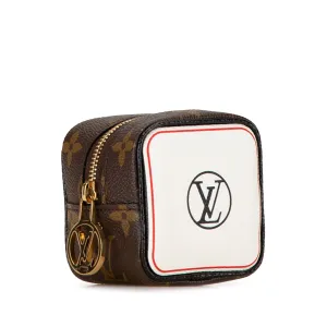 Brown Louis Vuitton Monogram Game On Cube Coin Purse