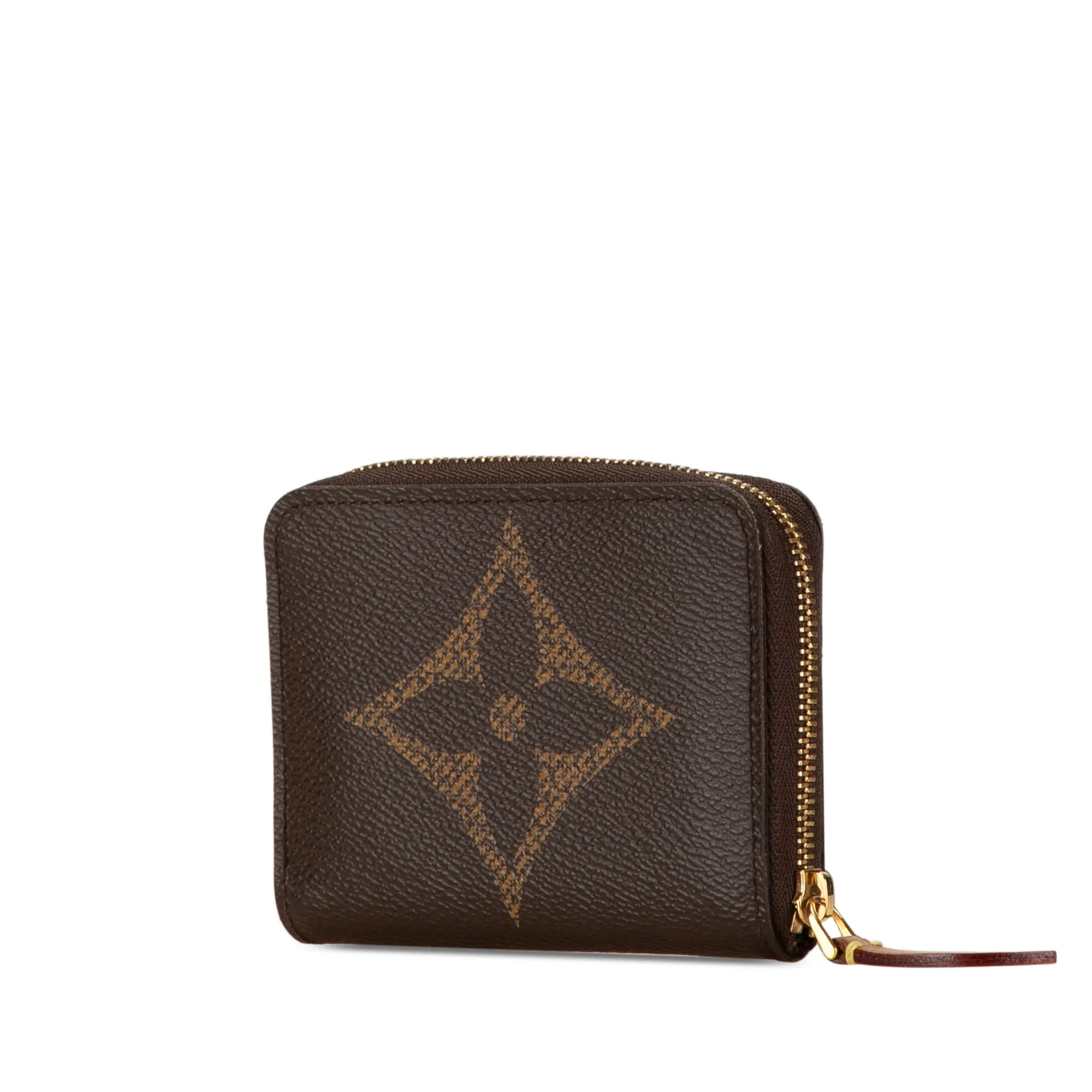 Brown Louis Vuitton Monogram Giant Zippy Coin Purse
