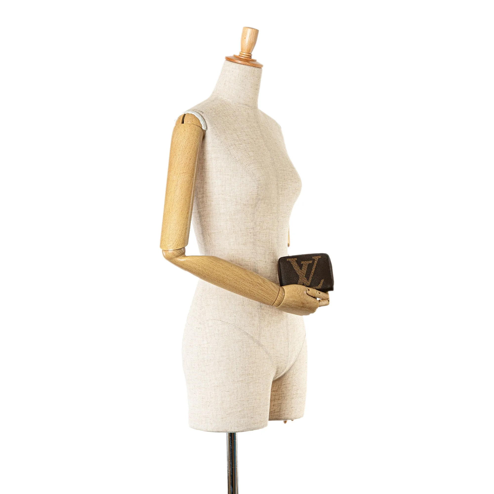 Brown Louis Vuitton Monogram Giant Zippy Coin Purse