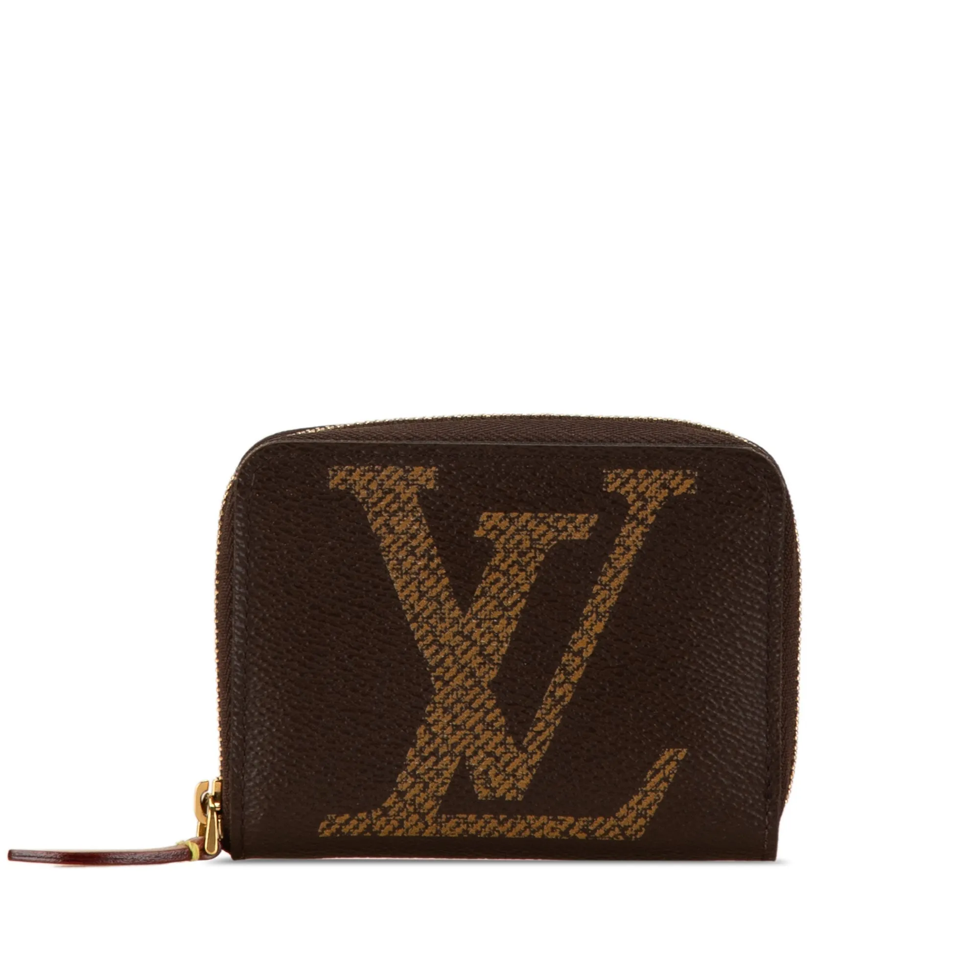 Brown Louis Vuitton Monogram Giant Zippy Coin Purse