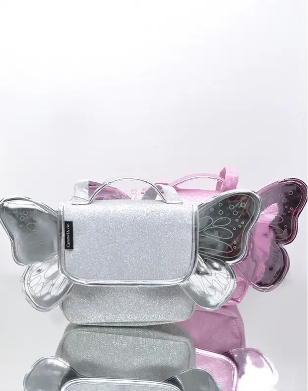 Butterfly Bag Silver Glitter