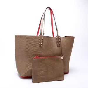 Cabata Leather Tote W/Pouch