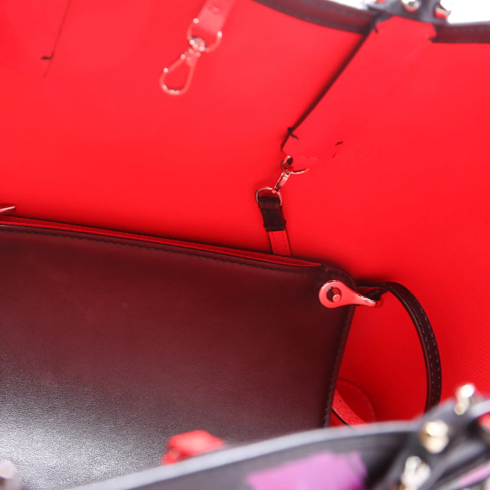 Cabata Small Tote with Pouch Flower Leather