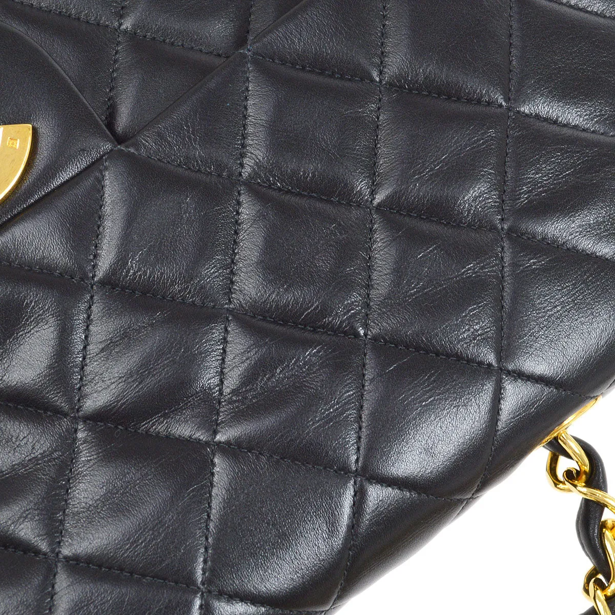 CHANEL 1994-1996 Classic Flap Maxi Black Lambskin 75151