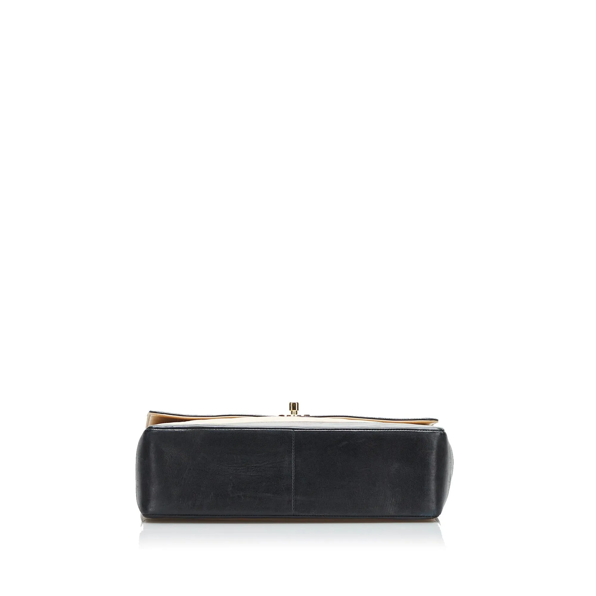 Chanel Bicolor Leather Shoulder Bag (SHG-k3TZpL)