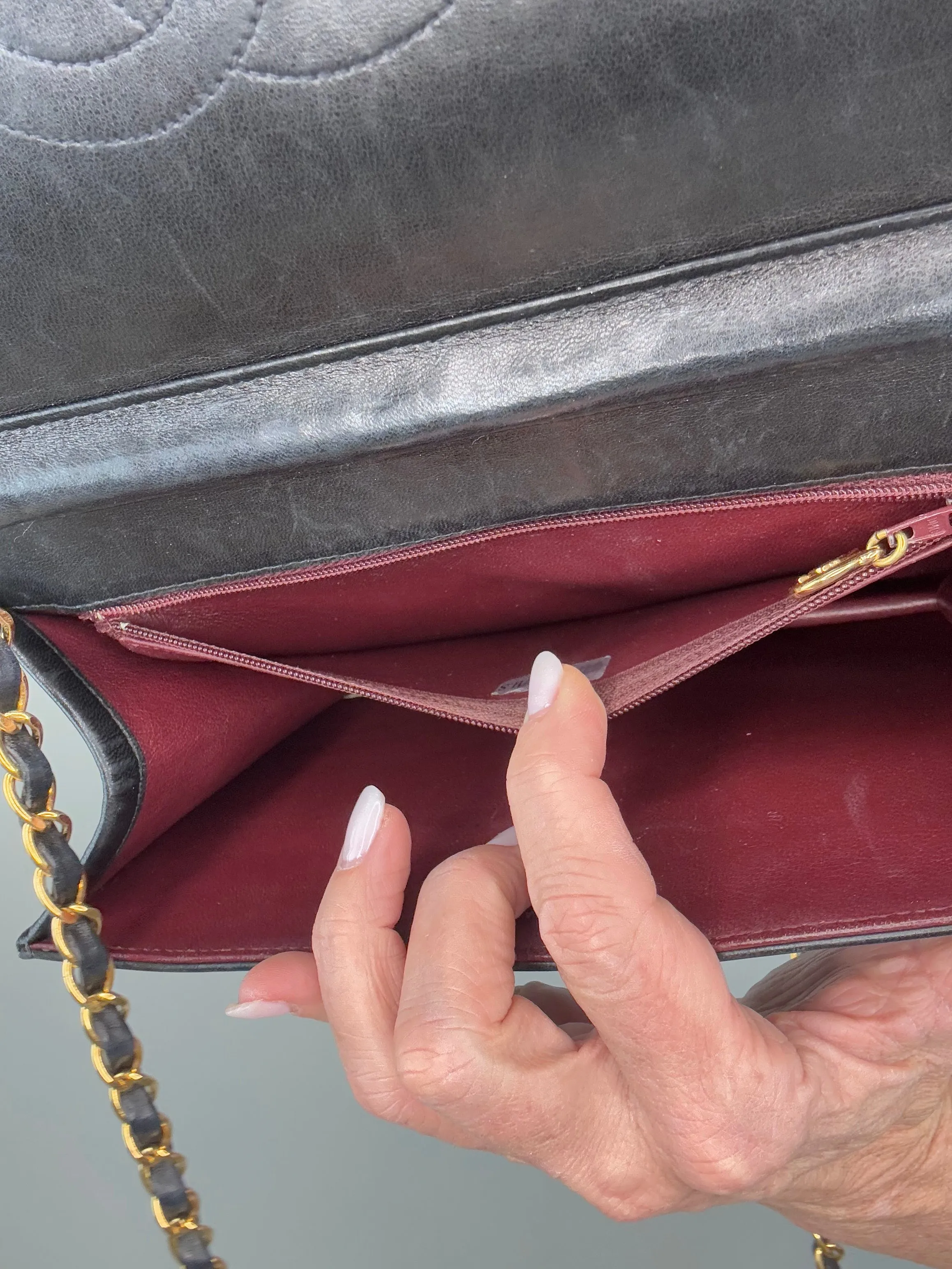 Chanel Vintage Single Flap Push Button