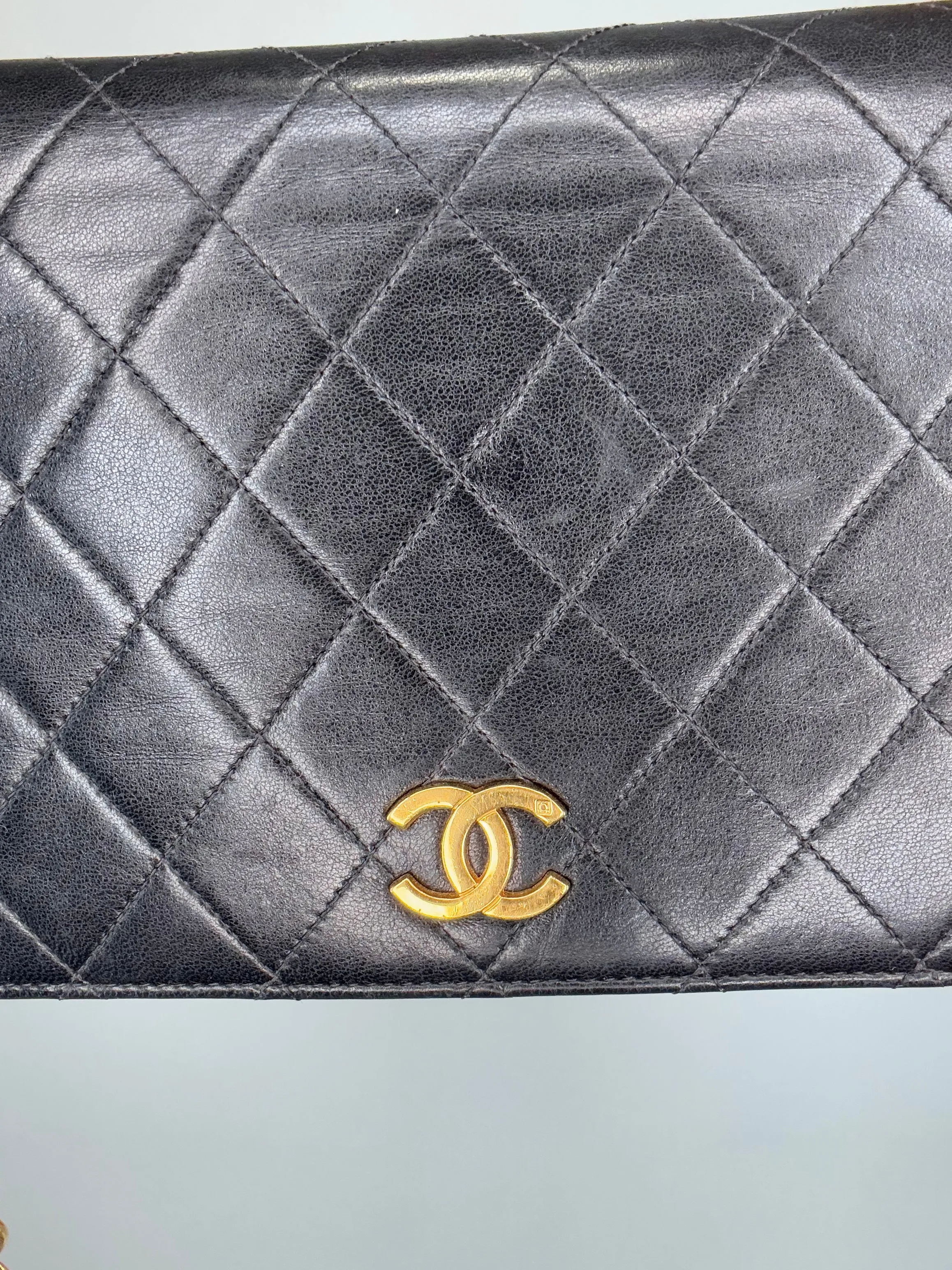 Chanel Vintage Single Flap Push Button
