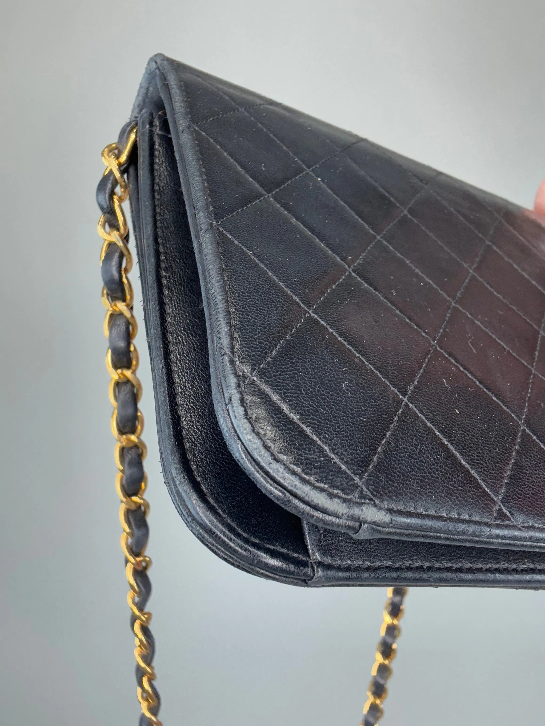 Chanel Vintage Single Flap Push Button