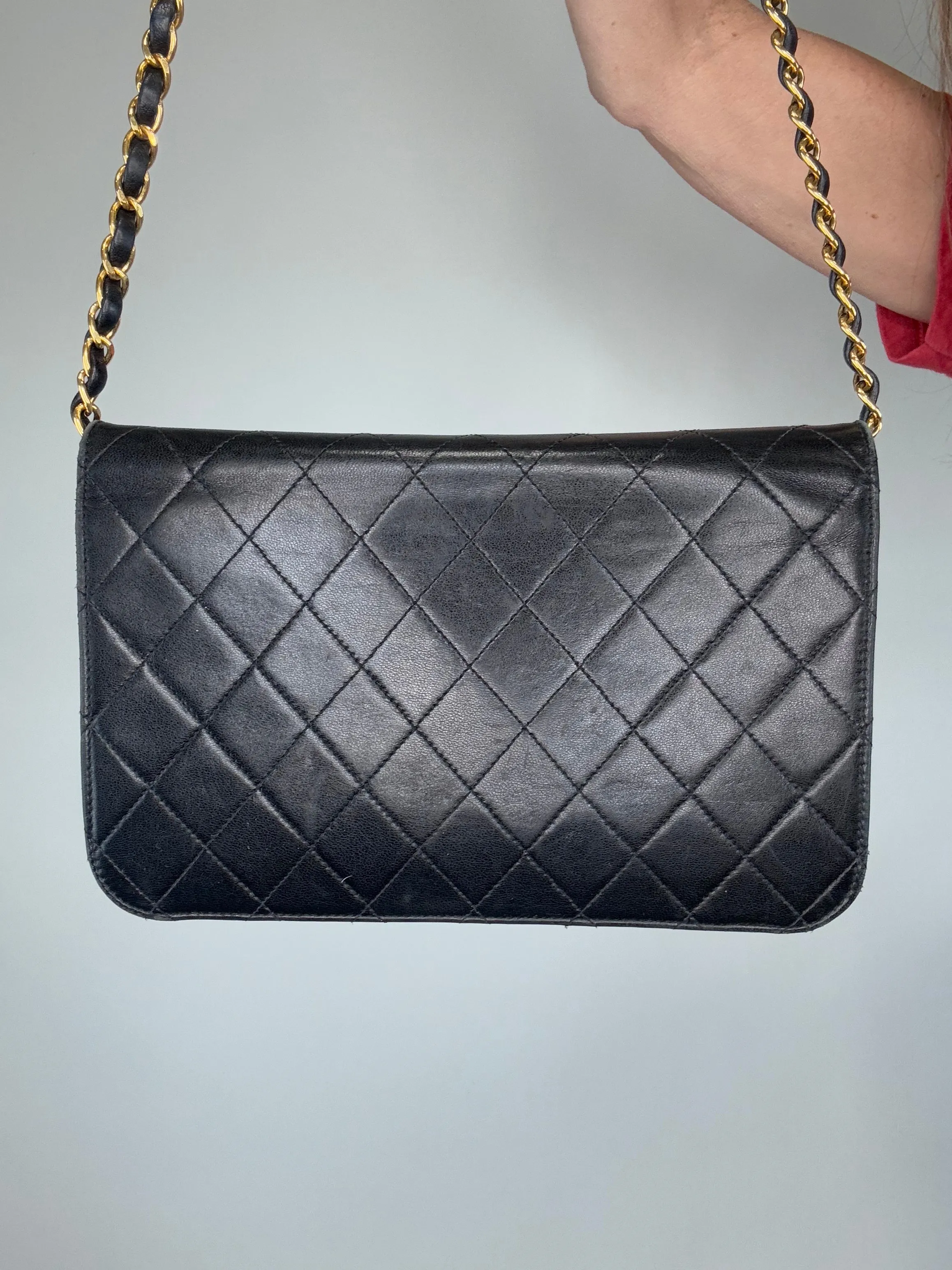 Chanel Vintage Single Flap Push Button