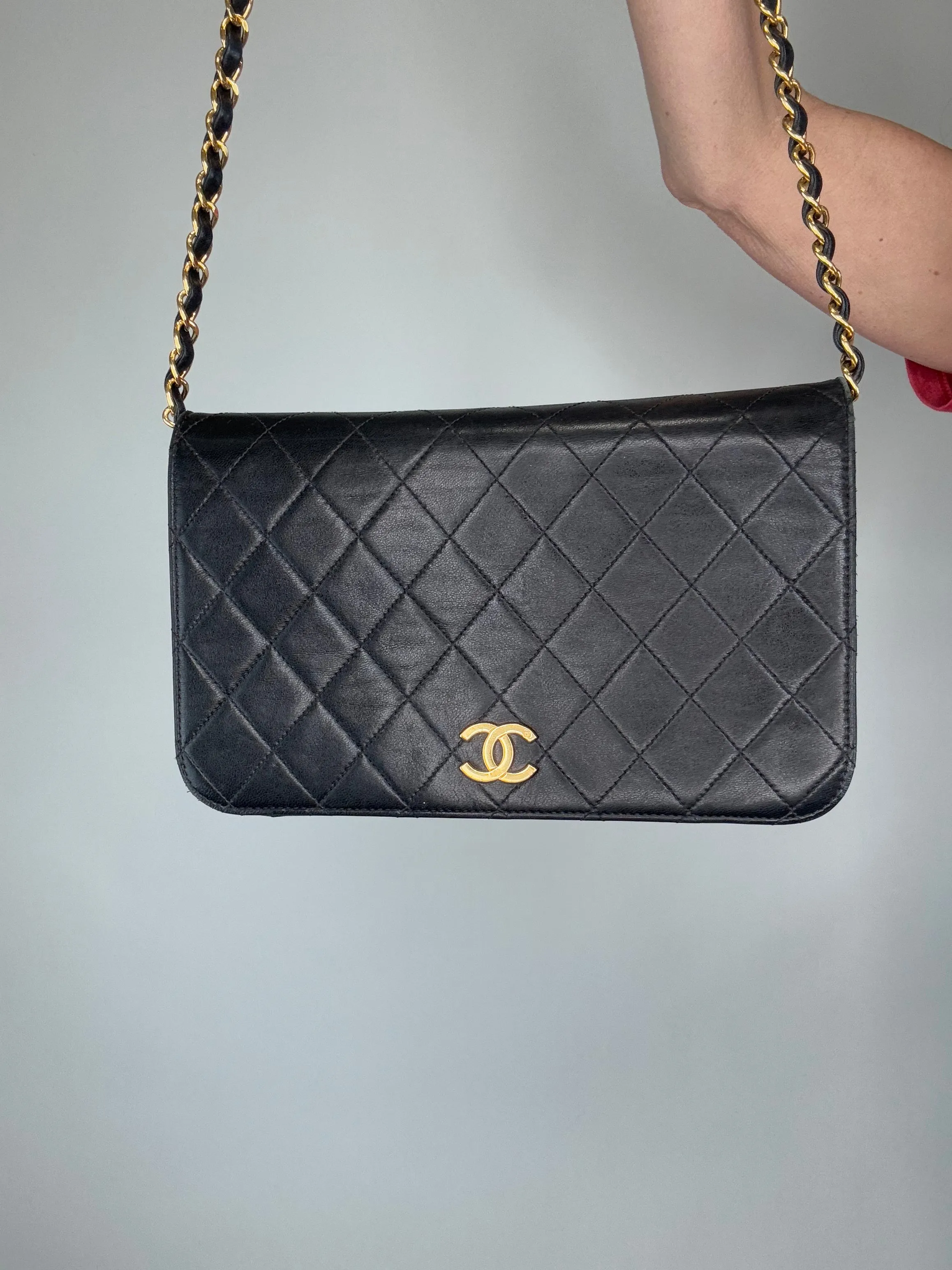 Chanel Vintage Single Flap Push Button