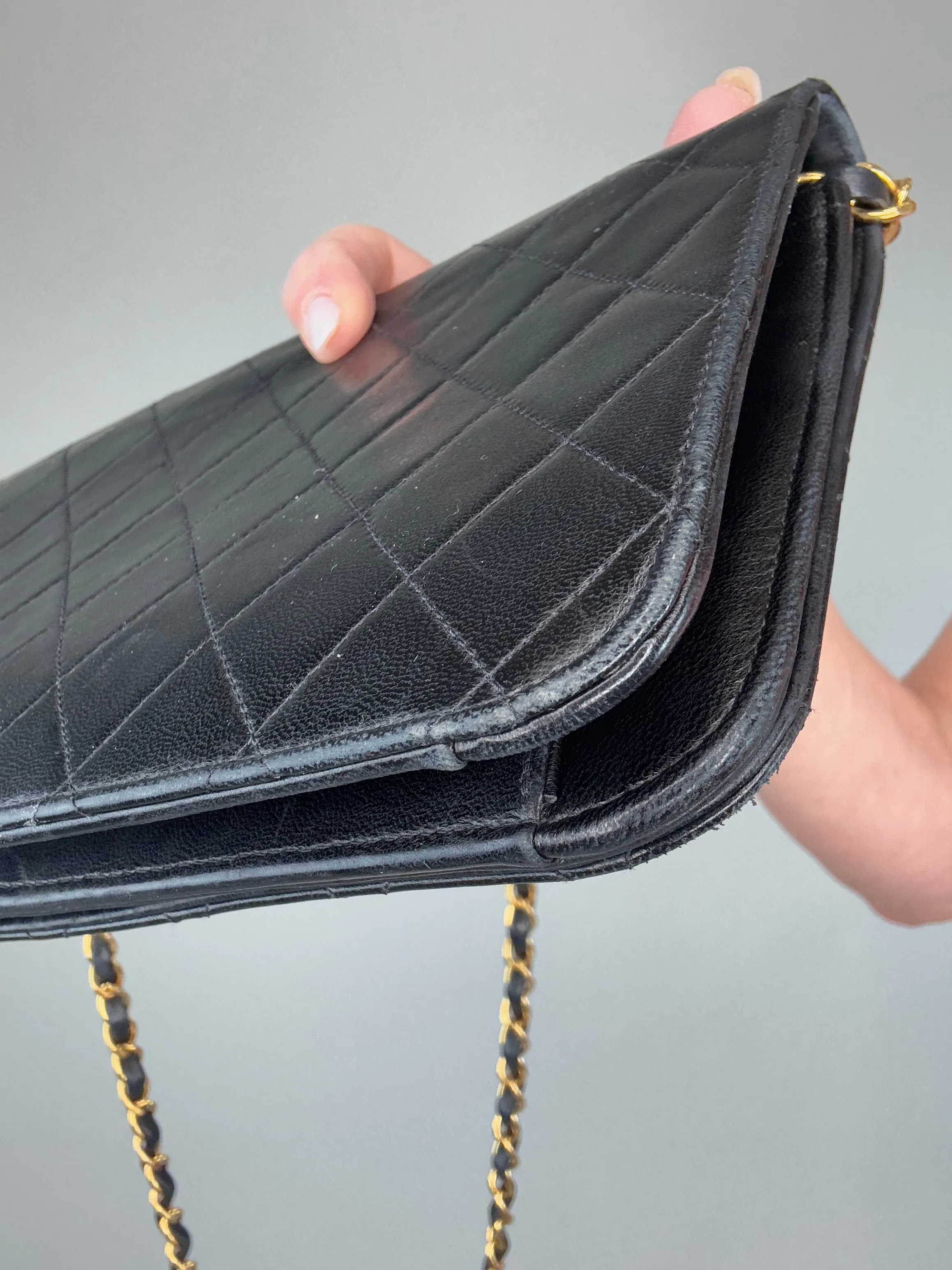 Chanel Vintage Single Flap Push Button