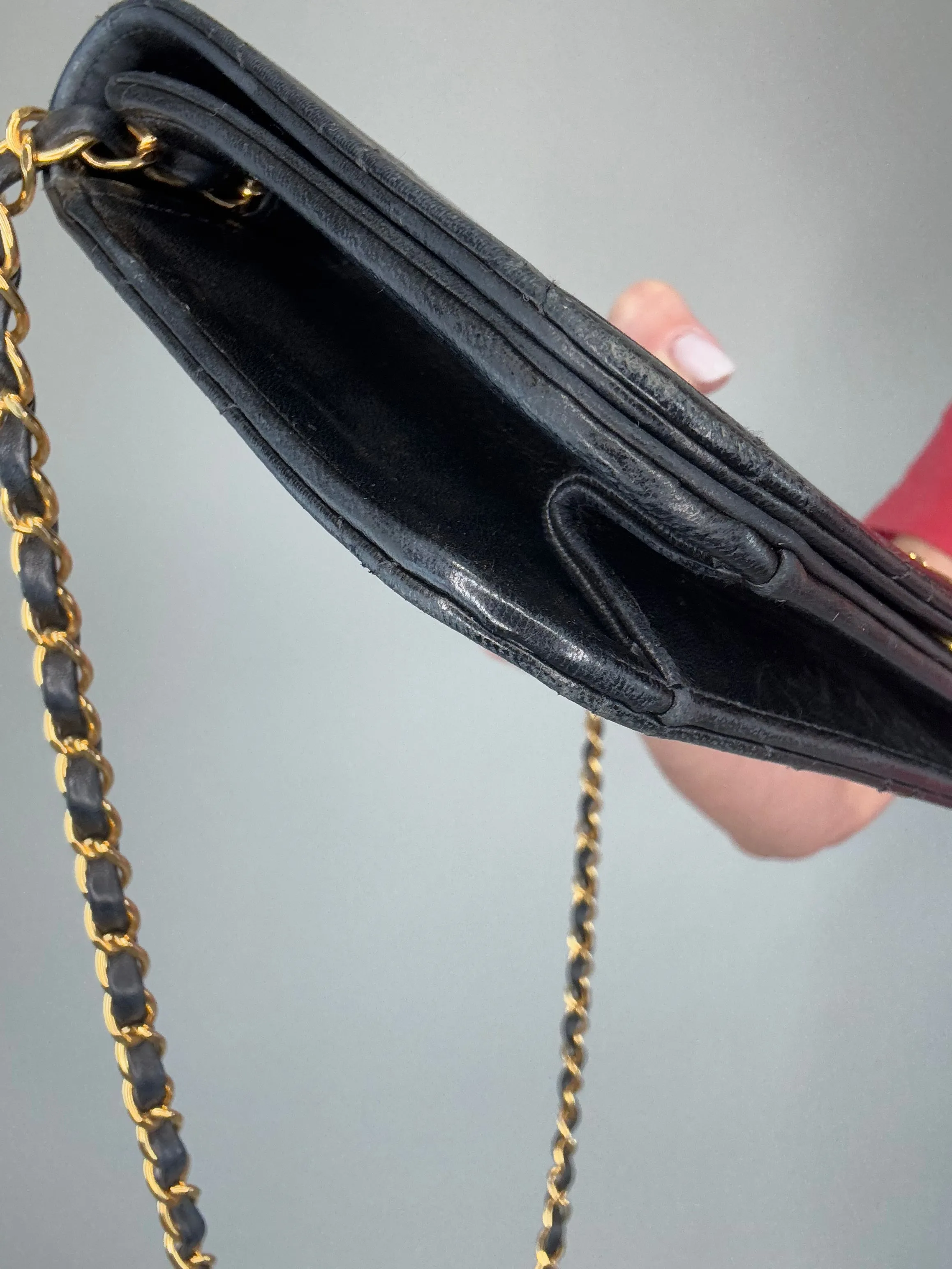 Chanel Vintage Single Flap Push Button