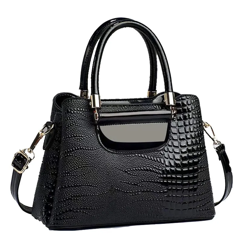 Fashion Shoulder Bag For Women PU Leather Handbag Adjustable Shoulder Strap Large Capacity Tote Messenger Bag