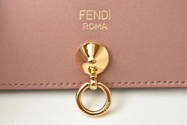 Fendi BY THE WAY Calf Leather Wallet Rose