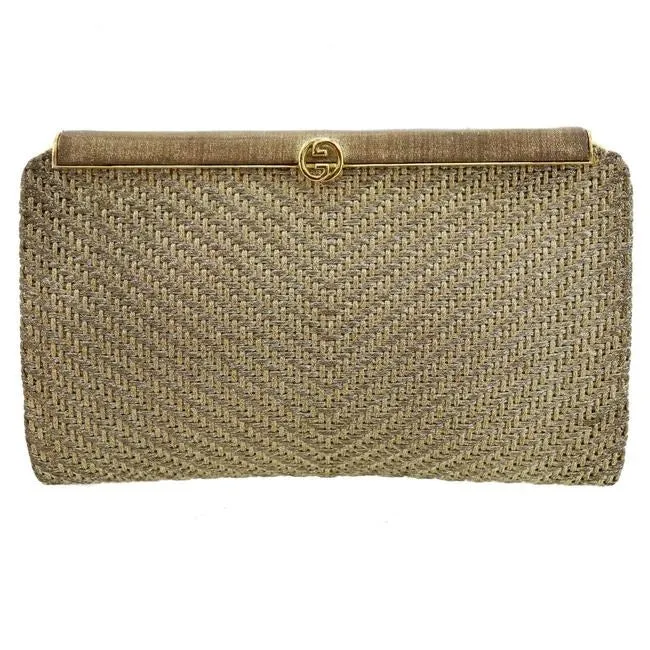 Gucci Mod Hinged Opening Clutch Style Purse