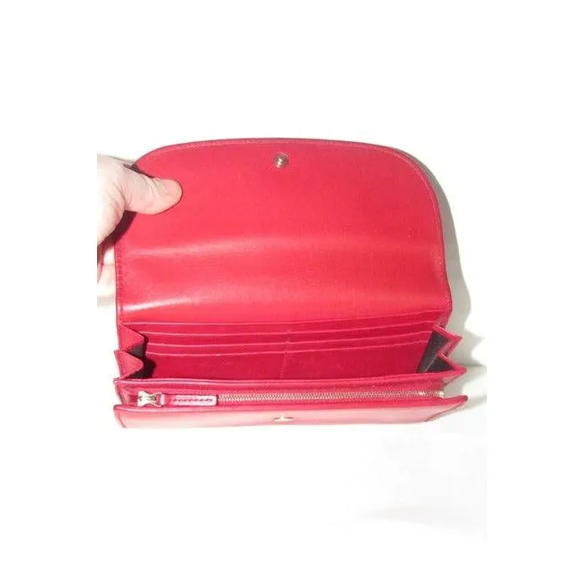 Gucci Super Soft Dark Red Leather Wallet