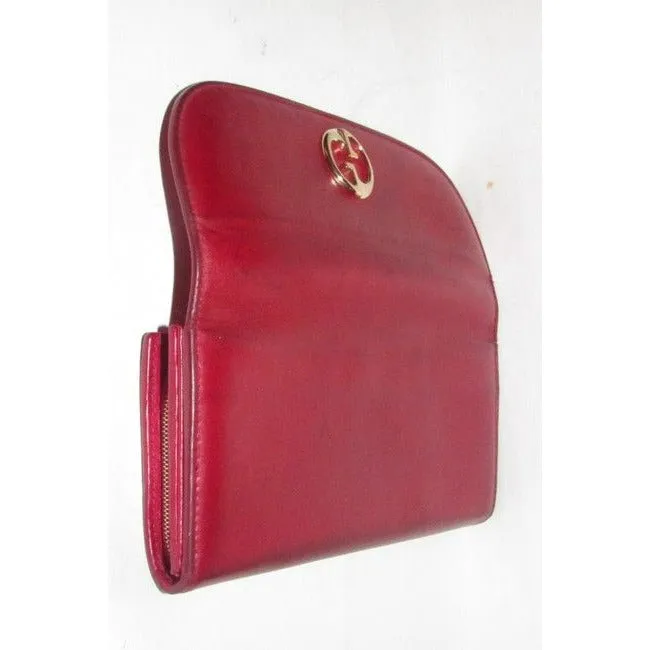 Gucci Super Soft Dark Red Leather Wallet