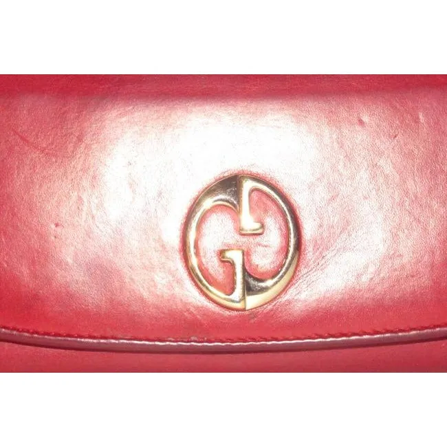 Gucci Super Soft Dark Red Leather Wallet