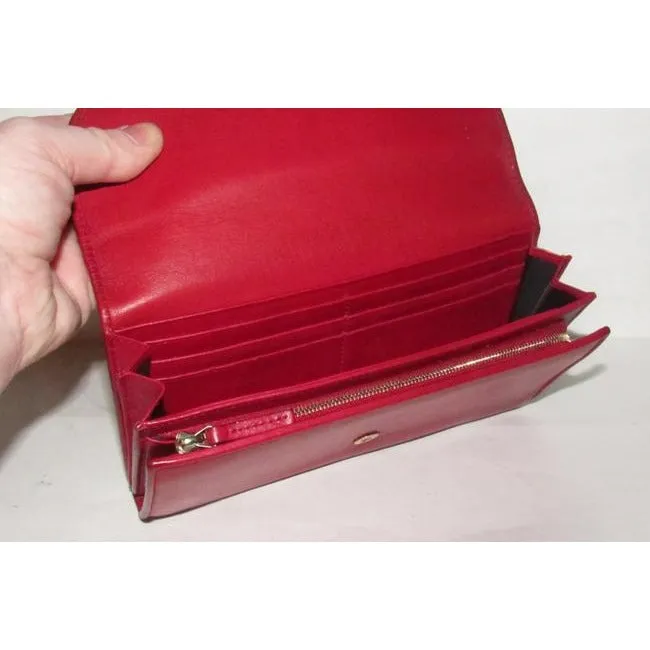 Gucci Super Soft Dark Red Leather Wallet