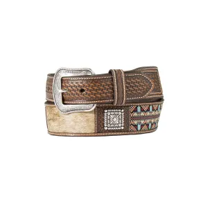 Men's 3D Western Calf Hair Concho Belt D100015902