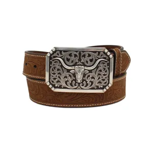 Men's 3D Western Floral Tooled Belt D100012102