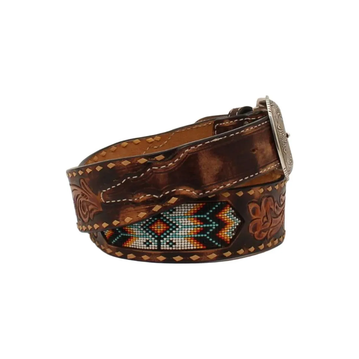 Men's 3D Western Floral Tooled Belt D100013402