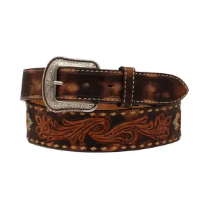 Men's 3D Western Floral Tooled Belt D100013402