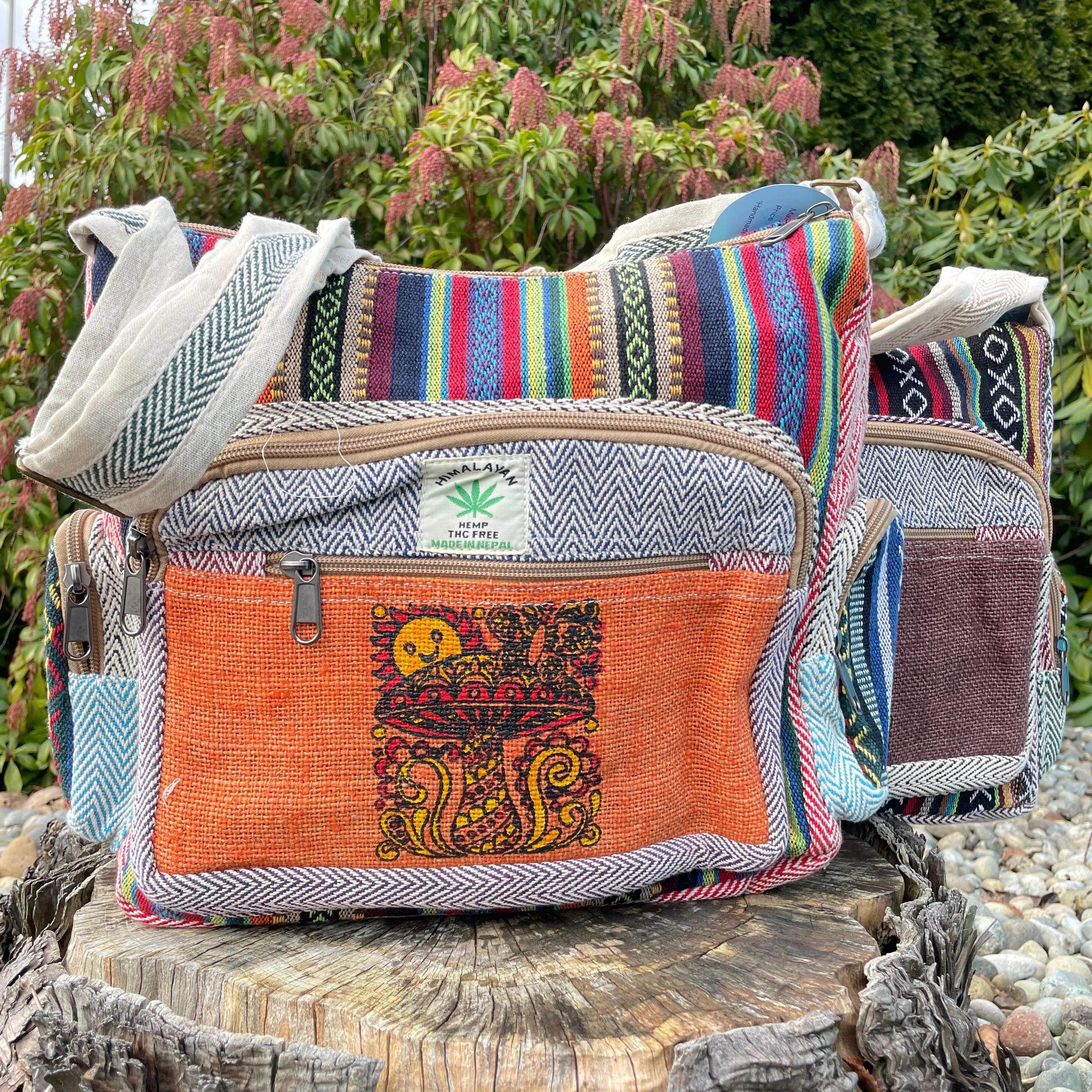 Mushroom Print Shoulder Bag