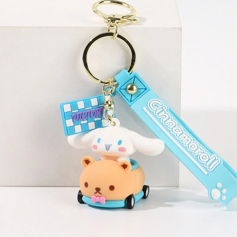 Sanrio Friends Car Keychain with Wrist Lanyard