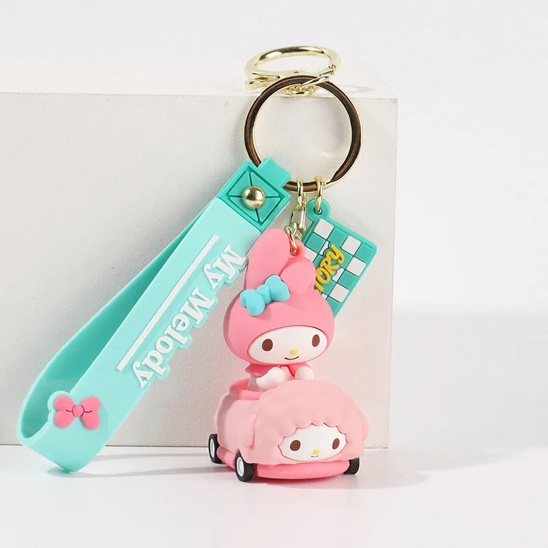 Sanrio Friends Car Keychain with Wrist Lanyard
