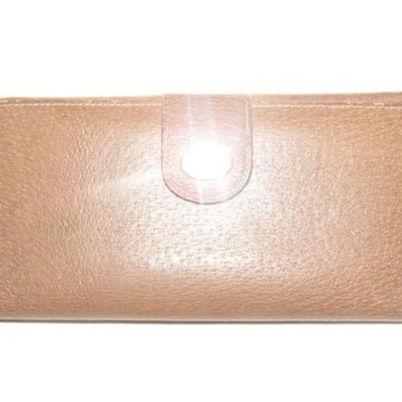 Vintage Gucci Brown Leather XL Wallet Change Purse