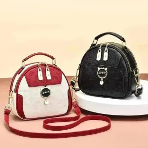 Women's Fashion Simple Embossed Shoulder Bag