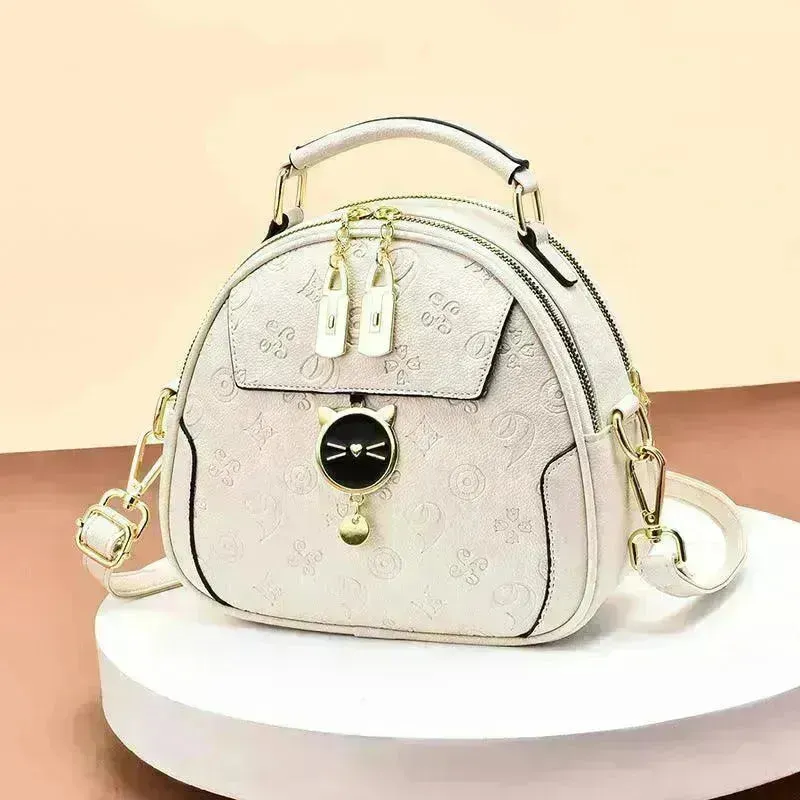 Women's Fashion Simple Embossed Shoulder Bag