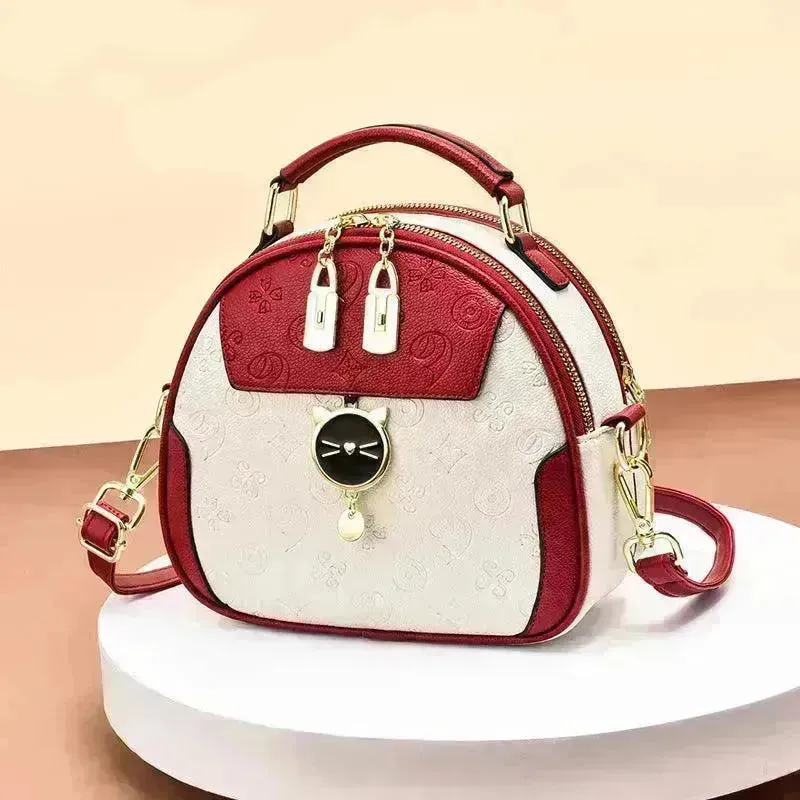 Women's Fashion Simple Embossed Shoulder Bag