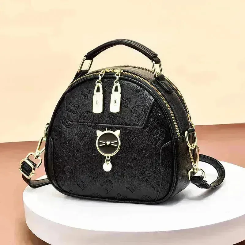 Women's Fashion Simple Embossed Shoulder Bag