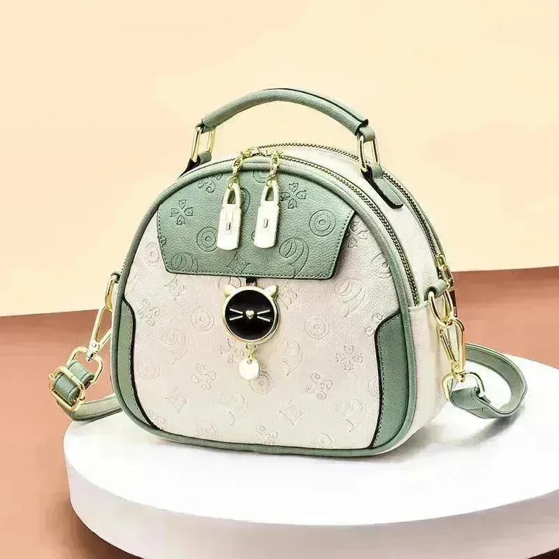 Women's Fashion Simple Embossed Shoulder Bag